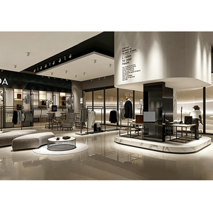 Espositore per Abbigliamento di Alta Qualità, Stand in Acciaio Inossidabile Nero Prodotto su Misura per Negozi di Moda - Product Image 2