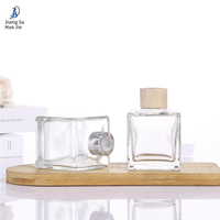 Diffuseur d'aromathérapie haut de gamme carré en verre sans flamme, 50 ml, 100 ml, 150 ml, 200 ml