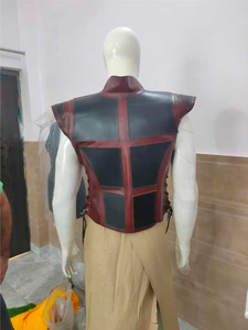 Jerkin de cuero reforzado medieval para hombres-Deluxe-Fantasy Cosplay Viking - Product Image 2