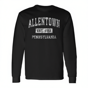 Allentown Pennsylvania Est 1761 T-shirt classica a maniche lunghe - Product Image 2