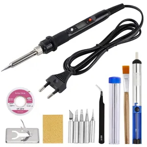 HANDSKIT 918 Digital 80W Electric Soldering Iron Kit Set Adjustable Temperature solder Station Welding Equipment Repair Tools