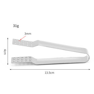 Thép không gỉ túi trà kẹp bạc Trà Túi Lọc clip cho mất lá gripping Ice Cube thả túi trà ép - Product Image 2