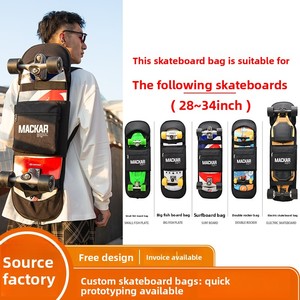 Funda de transporte ligera <span class=keywords><strong>para</strong></span> tablas de surf, monopatines eléctricos de cuatro <span class=keywords><strong>ruedas</strong></span> y longboards, estilo 2022, nueva. - Product Image 2