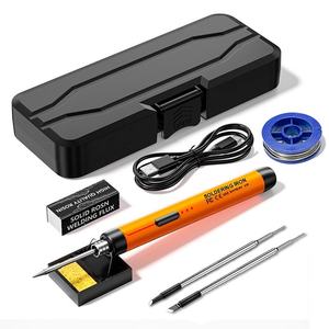 Kit Fer à Souder Portable 5V 8W à Chargement USB avec Affichage Numérique Batterie Lithium 800-1000 mAh pour Soudure Produit Amélioré - Product Image 1