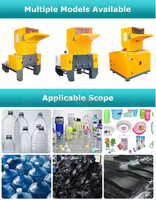 Granulateur de recyclage plastique, broyeur de déchets, concasseur de bouteilles PET, machine de découpe, déchiqueteuse multifonctionnelle à moteur