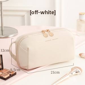 กระเป๋าใส่เครื่องสำอางแบบพกพา ดีไซน์ใหม่ วัสดุ PU พร้อมซิป กันน้ำ - Product Image 6