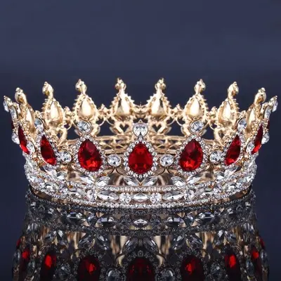 Tiara de noiva, tiara vintage barroca para mulheres baile casamento formatura tiaras e coroa