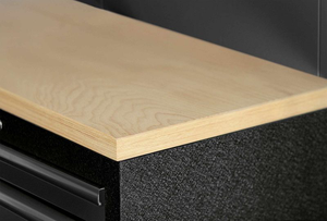 Ensemble d'armoires de rangement de garage modulaires modernes en acier laminé à froid robuste avec établi, tiroirs et pieds réglables OEM - Product Image 6