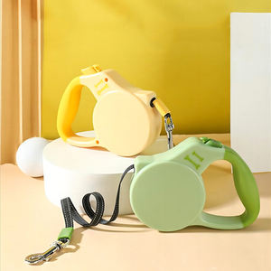 Großhandel anpassbare 3m reflektierende solide Nylon Haustier Leine drahtlose automatische einziehbare mit Niet Dekoration - Product Image 1