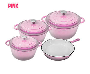 Afrique du Sud 7 pièces ensemble de casseroles <span class=keywords><strong>en</strong></span> <span class=keywords><strong>fonte</strong></span> émaillée ustensiles de cuisine casserole pour toutes les tables de cuisson - Product Image 3