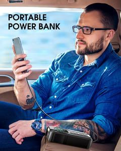 2000A moto camion énergie Cube puissance <span class=keywords><strong>Booster</strong></span> d'urgence Powerbank voiture Jamper batterie <span class=keywords><strong>chargeur</strong></span> saut démarreur avec compresseur d'air - Product Image 6