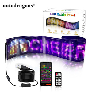 Autodragons - Pantalla LED Flexible Personalizable con Texto, Patrones y Animaciones Programables, con Control Remoto y Aplicación - Product Image 6