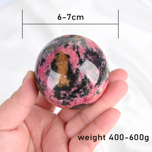 Hot Sale Natural Healing <b>Crystal</b> Sphere Rhodonite <b>Crystal</b> Sphere for Home Decoration - Product Image 1