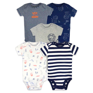 Conjunto de 5 Piezas de Ropa de Verano para Bebés Niñas, Mamelucos de Manga Corta para Bebés, Trajes de Bebé - Product Image 6