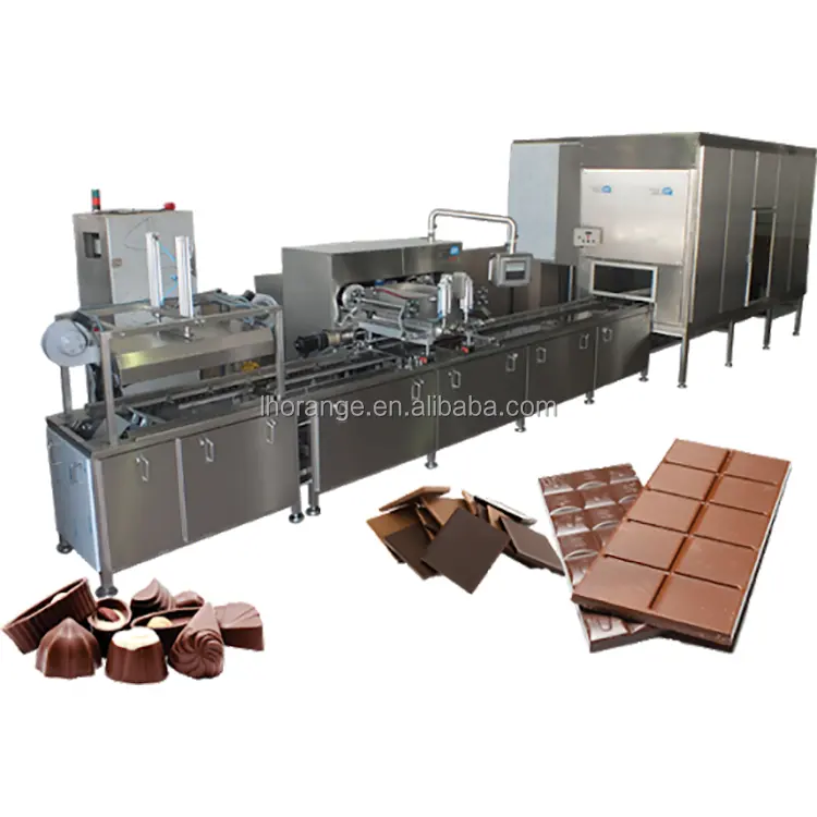 Yüksek kaliteli otomatik çikolata tavlama ve çikolata kalıplama makinesi çikolata enjeksiyon kalıplama makinesi