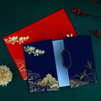 Carpeta de Certificado Personalizada con Estampado en Caliente, Diseño de Grulla China, Cubierta para Diploma con Páginas Interiores Imprimibles