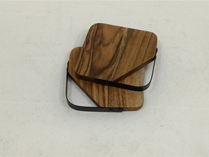 Article le plus vendu 2026 : Sous-verres carrés en bois poli, pour la table, en vente - Product Image 5