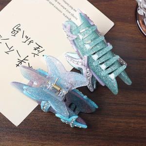 <span class=keywords><strong>Wow</strong></span> Sheila กิ๊บติดผมรูปปลาดาวปลาฉลามคลิปหนีบผมอะคริลิคติดเพชรระดับพรีเมียมอุปกรณ์ปาร์ตี้สุดหรูน่ารักสำหรับสาวๆพลาสติกน้ำหนักเบา - Product Image 3