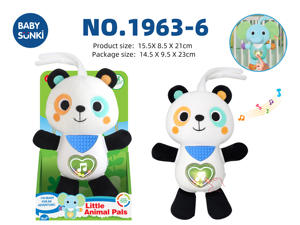 Peluche électronique pelucheuse animaux en peluche <span class=keywords><strong>musique</strong></span> et lumières jouet couette cravates de lit pour enfants PP coton remplissage maille doublure - Product Image 6