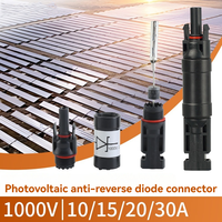 WZOODQ connecteur solaire Diode Anti-inverse extérieur IP67 étanche multi-contacts connecteur de fusible cc support de fusible