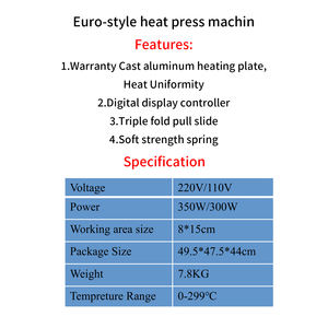 Máquina de sublimación de estilo europeo para transferencia de imágenes en placas, pintura en piedra, con controlador de pantalla digital, combo. - Product Image 2