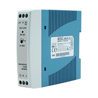 Alimentation électrique sur rail DIN MEAN WELL série MDR 10W 20W 40W 5V 12V 24V Sortie simple pour panneaux de commande et automatisation