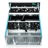 4U 6/8 GPU ATX Server Châssis Rackmount avec ports USB en alliage d'aluminium Ventilateur EKI-M408-in de refroidissement Stock