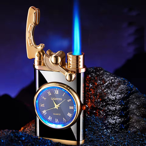 Encendedor de antorcha portátil Blue Flame con logotipo personalizado, capucha a prueba de viento con descuento por cantidad para cigarrillos y barbacoa - Product Image 6
