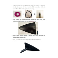 Détecteur de drone portable H1B, rechargeable par Type-C, dispositif de localisation de drone portable, sensibilité à 4 niveaux