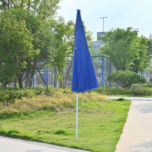 Sombrilla de Playa de Doble Capa con Revestimiento Plateado de 170 cm, Varillas Gruesas, Protección UV, Resistente al Viento, Impermeable, para Exteriores, Jardín, Terraza - Product Image 2