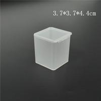 Boîte d'emballage transparente personnalisée avec logo, boîte organisatrice, boîte carrée en plastique, mini boîte de rangement pour bijoux, perles