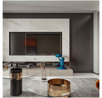 Panneaux muraux décoratifs WPC modernes, ignifuges et imperméables, panneaux 3D à design creux pour la décoration de la maison, vente en gros disponible