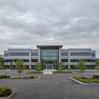 Bâtiment d'atelier métallique préfabriqué en acier commercial, isolé, avec vitrage, résistance acoustique, durable