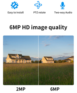 <span class=keywords><strong>Caméra</strong></span> de sécurité intelligente extérieure 6MP 3K CCTV Zoom 10X Filet solaire Vision nocturne Stockage sur carte mémoire Sirène intégrée IP66 Audio bidirectionnel - Product Image 3