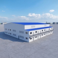 Estructura de Acero Moderna y Ligera para Construcción, Panel AAC/ALC Ignífugo, Material de Pared de Hormigón Celular