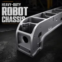 Profil de châssis de pare-chocs en aluminium CNC robuste pour robot industriel AGV AMR