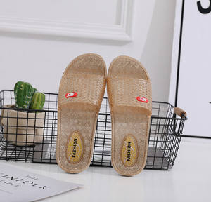 Sandalias de Playa de Gelatina Nuevas de Verano, Sandalias de Baño Impermeables de PVC con Plataforma y Punta Abierta, Pantuflas de Cristal, Zapatos Deslizantes - Product Image 6