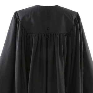 Túnica de Graduación Jing Zherui Negra Unisex para Adultos, Uniforme Escolar de Tela Tejida para Estudiantes Masculinos y Femeninos - Product Image 4