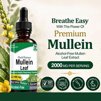 Gouttes à base de feuilles de molène, marque privée OEM, 30 ml, sans alcool, étiquette claire, nutrition quotidienne, formule personnalisée