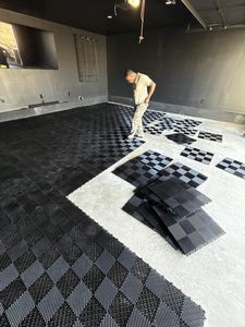 Factory Direct Heavy Duty Plastic Floor Tiles for Garage <b>Workshop</b> and Commercial Applications - Product Image 2