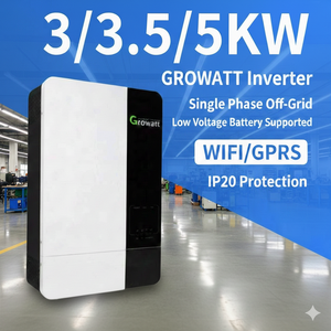 Convertisseur solaire monophasé Growatt <span class=keywords><strong>SPF5000</strong></span> 5 kW, convertisseur hors réseau pour usage résidentiel, compatible avec les batteries basse tension - Product Image 1