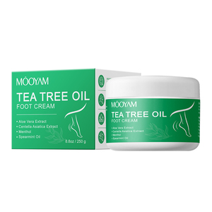 Crema para Pies con Aceite de Árbol de Té, OEM, Venta al Por Mayor, Marca Privada, Productos para el Cuidado de la Piel, Suaviza y Tonifica la Piel Seca y las Callosidades, 250g - Product Image 6