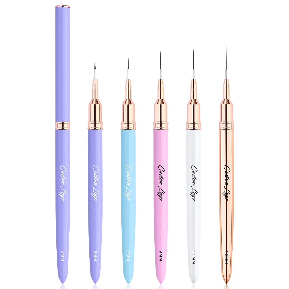 HOT Manicure Kit Nail Painting Brush Pens 3D Tips Line Stripes Nail Art Brush Design Liner Set 3d UV Gel Liner Nail Art Set