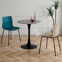 Table basse convertible au design incurvé en fer, style moderne et contemporain, ensemble de petites tables pour salon et salle à manger