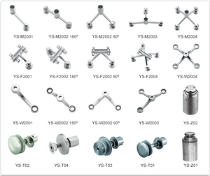 Glazen Vliesgevelsysteem Glazen Luifel Tweeweg 304 En 316 Roestvrijstalen Statief Accessoires - Product Image 3