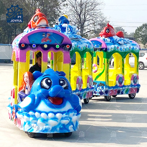 Train électrique à piles populaire Train de zoo Train sur le thème de l'océan Train électrique sans rail pour les enfants - Product Image 1