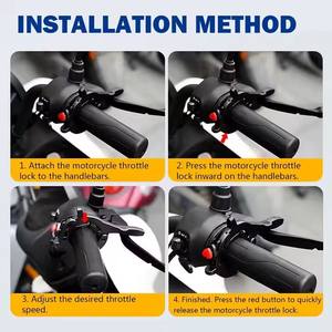 ตัวช่วยควบคุมความเร็วแบบปรับได้ ป้องกันการลื่น ประหยัดแรง ใช้ได้กับมอเตอร์ไซค์ทุกประเภท - Product Image 2