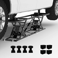 Mini-élévateur à ciseaux hydraulique électrique, rampe mobile portable pour garage et maison, levage rapide de voiture