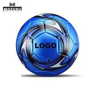 Mozuru Qualität Pro benutzer definierte Größe anpassbares Logo NO.5 pu PVC Leder Fußball Trainings ball