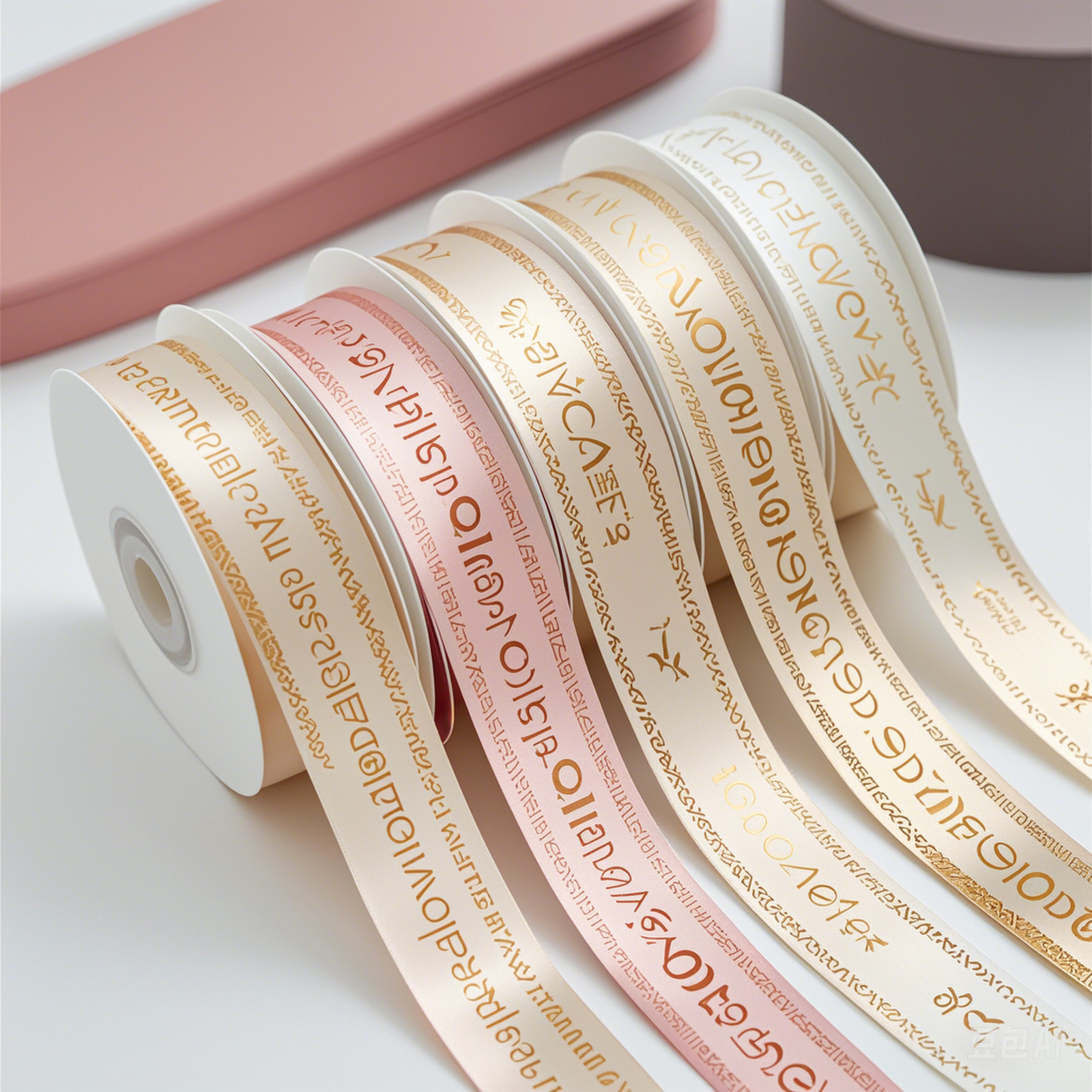 Wholesale High Quality Hot Stamping Ribbon Gift Box Ribbon Flowers Packaging Ribbon